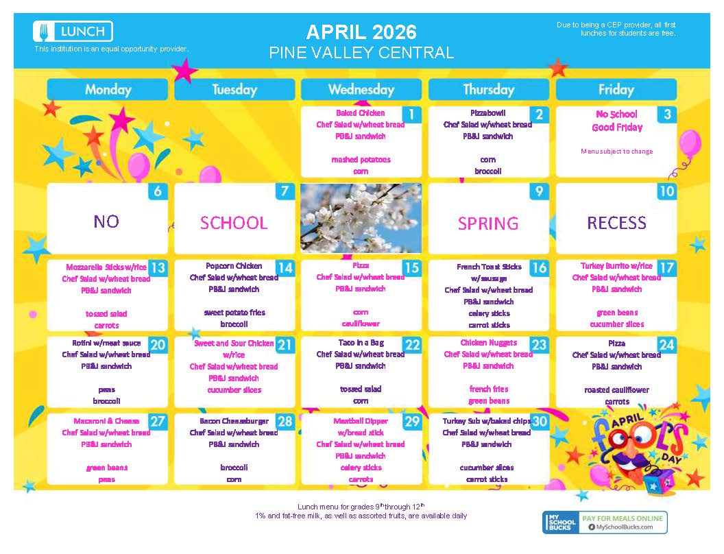 April 2026 Lunch 9-12